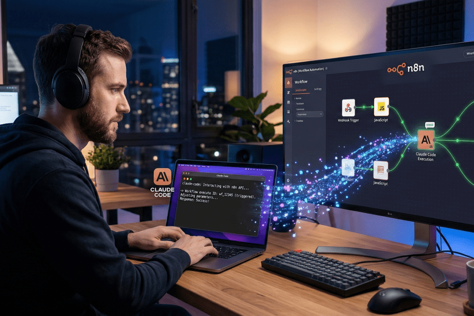 Comment j’utilise Claude Code pour créer et gérer mes automatisations N8N : le guide complet